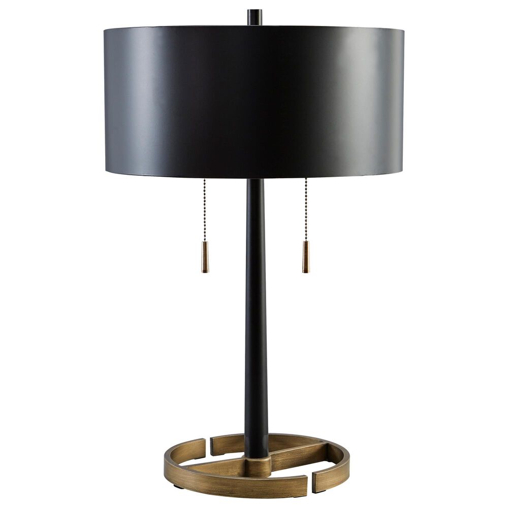 Ashley Amadell Table Lamp in Black and Gold, , large