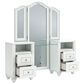Ashley Kozlani 3-Piece Vanity Cabinet Set with Mirror and Stool in Matte White, , large