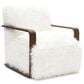 Furniture of America Neyra Long-Haired Accent Chair in White, , large