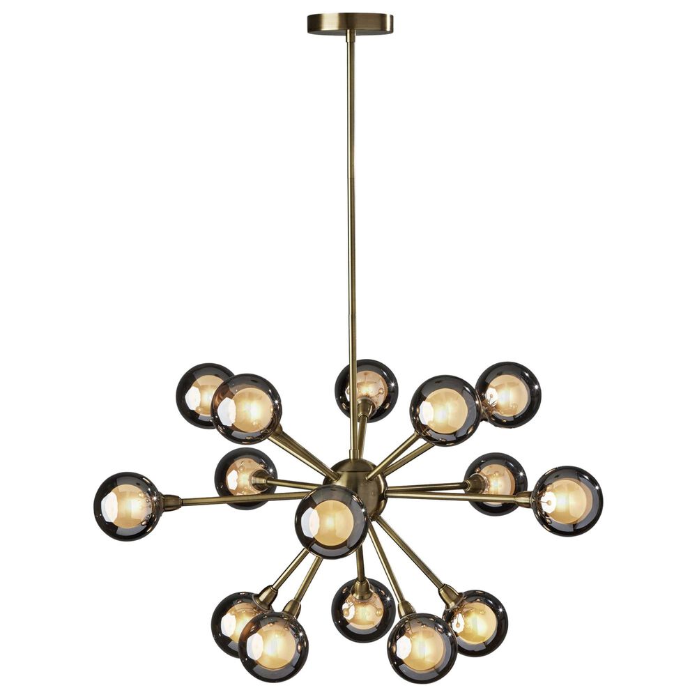 Adesso Starling 15-Light Chandelier in Antique Brass, , large
