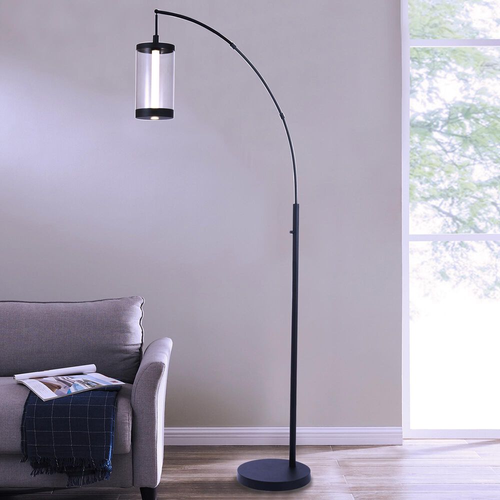 Lite Source Felix LED Arch Floor Lamp in Black, , large