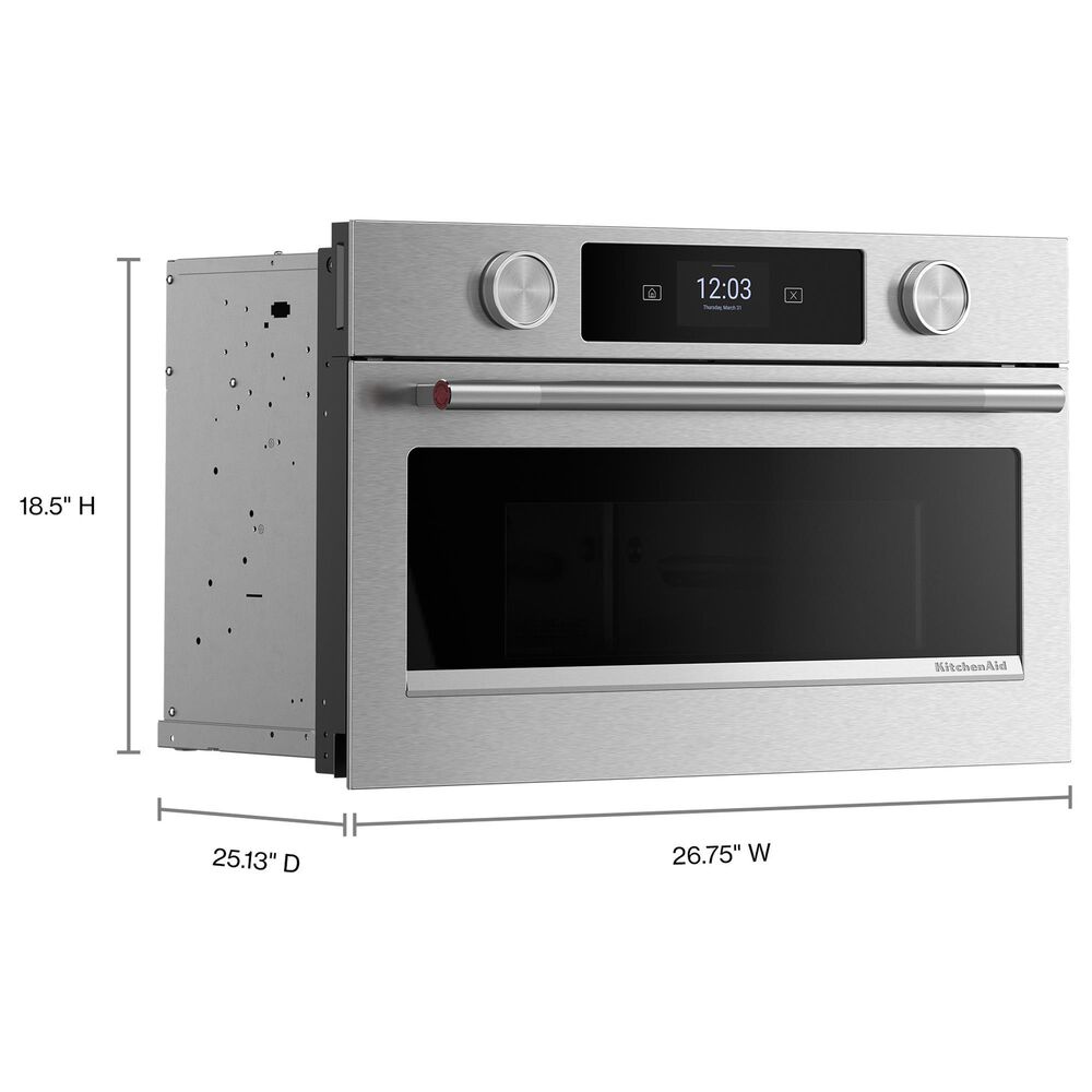 KitchenAid 27&quot; Built In Microwave Oven with Air Fry in PrintShield Stainless Steel, , large