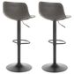 Lumisource Duke Adjustable Barstool in Grey and Black (Set of 2), , large