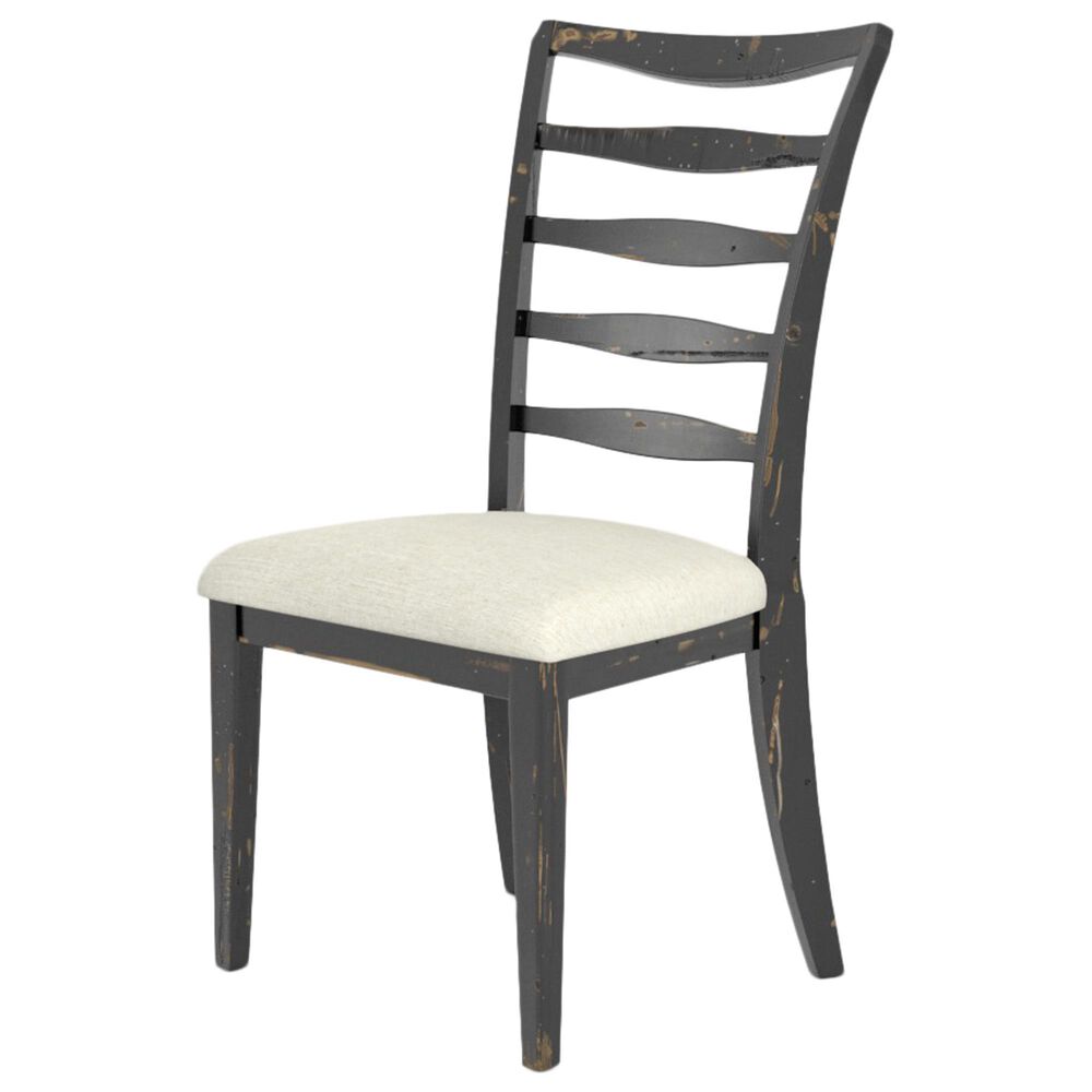 Declan Dining Champlain Side Chair in Distressed Black, , large