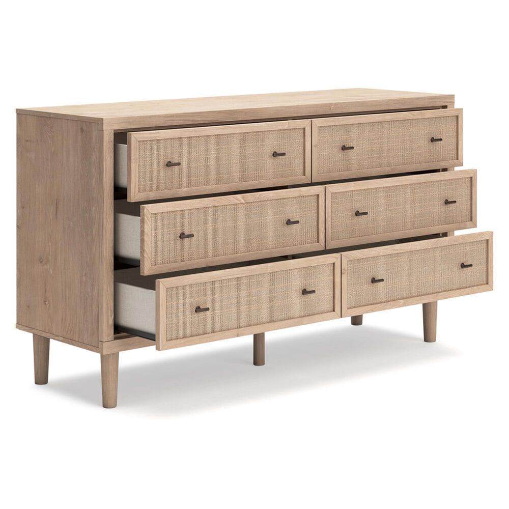 Ashley Cielden 6-Drawer Dresser in Tan, , large