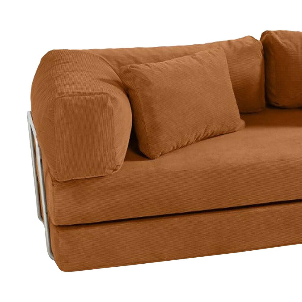 Jaxx Unsofa Stationary Sofa in Spice Orange, , large
