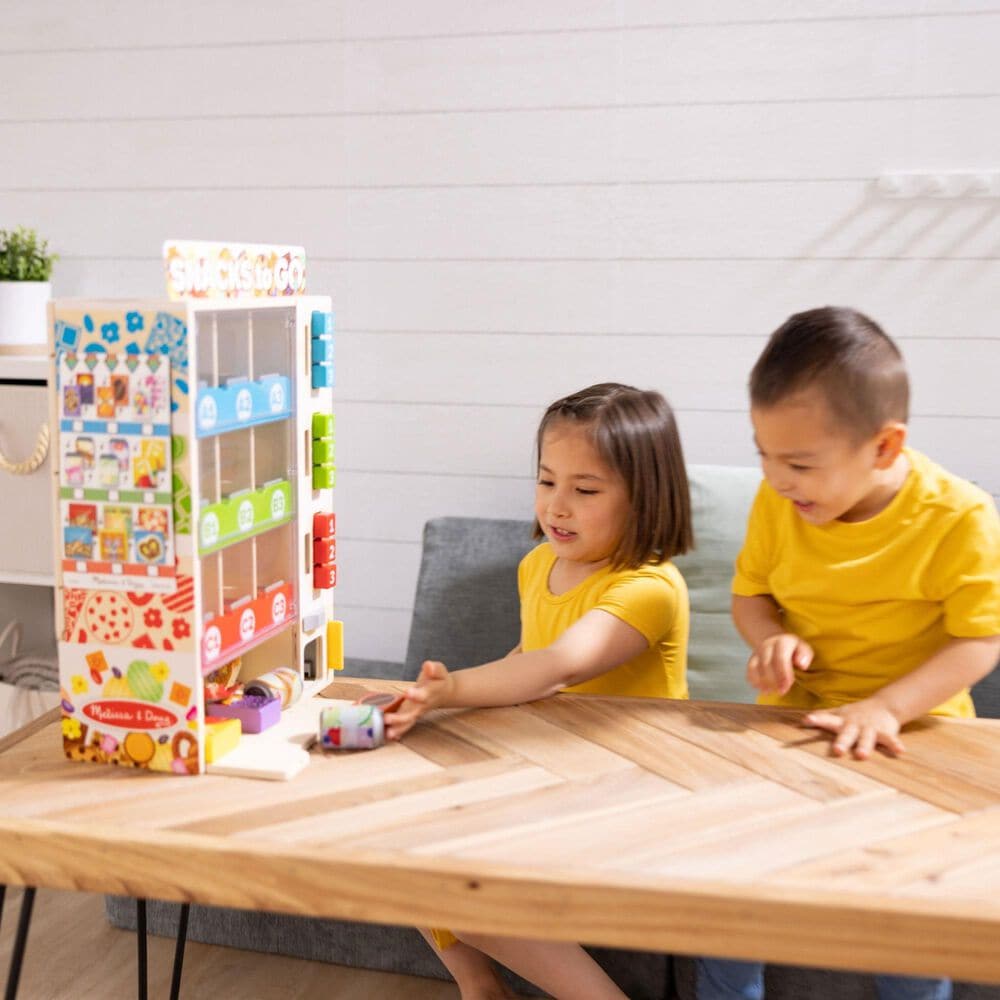 Melissa &amp; Doug Wooden Vending Machine Toy Set in Multicolor, , large