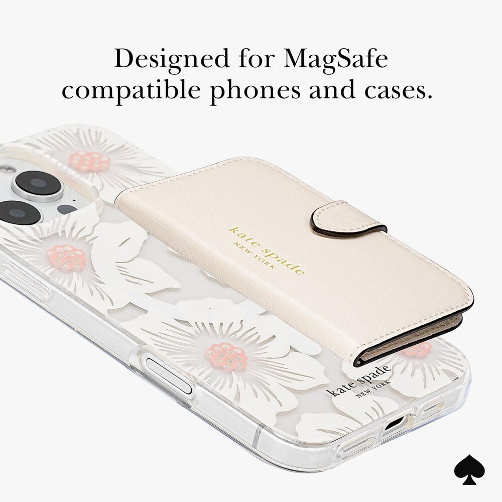 Kate Spade Morgan Magnetic Phone Wallet in Cream, , large