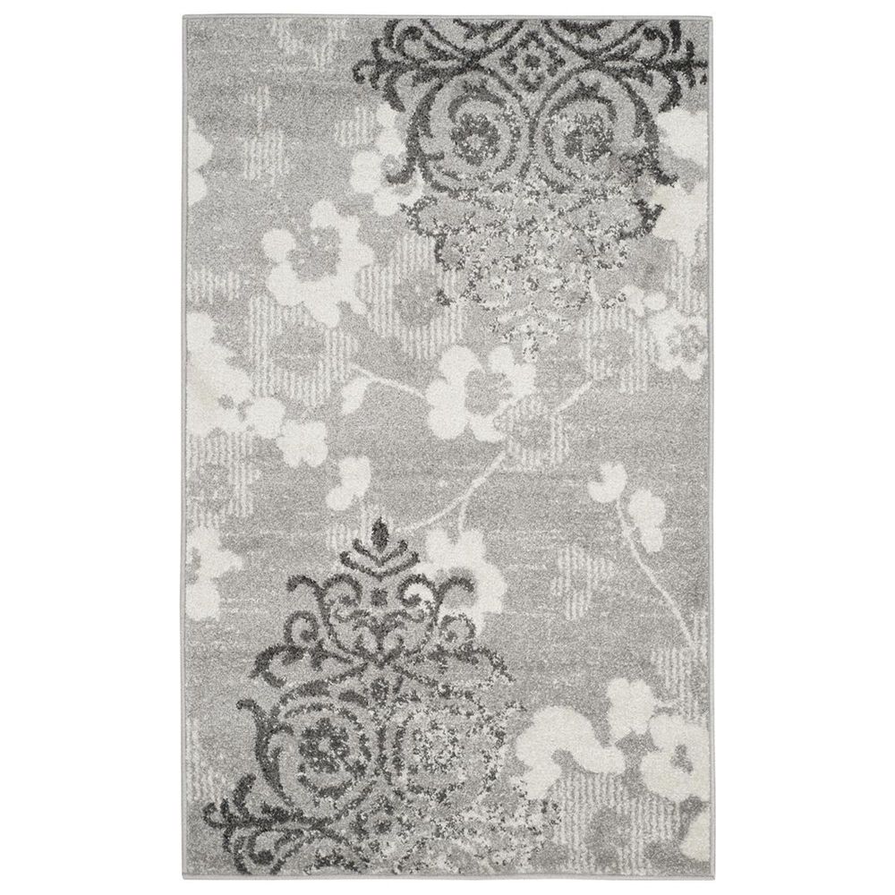 Safavieh Adirondack ADR114B-3 3" x 5" Silver/Ivory Area Rug, , large