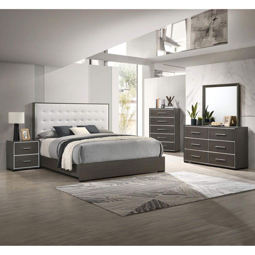Crown Mark Dresser and Mirror, , large