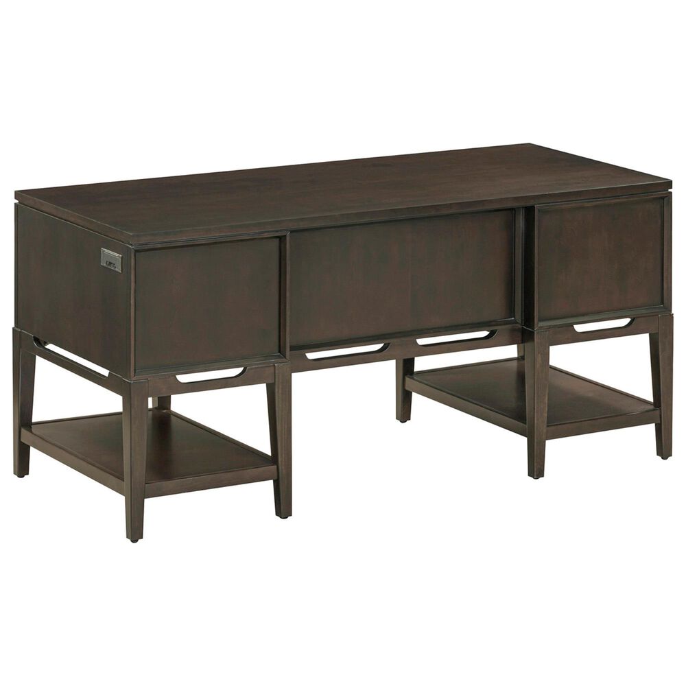 Riva Ridge Sutton 64" Half Pedestal Desk in French Roast, , large