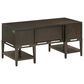 Riva Ridge Sutton 64" Half Pedestal Desk in French Roast, , large
