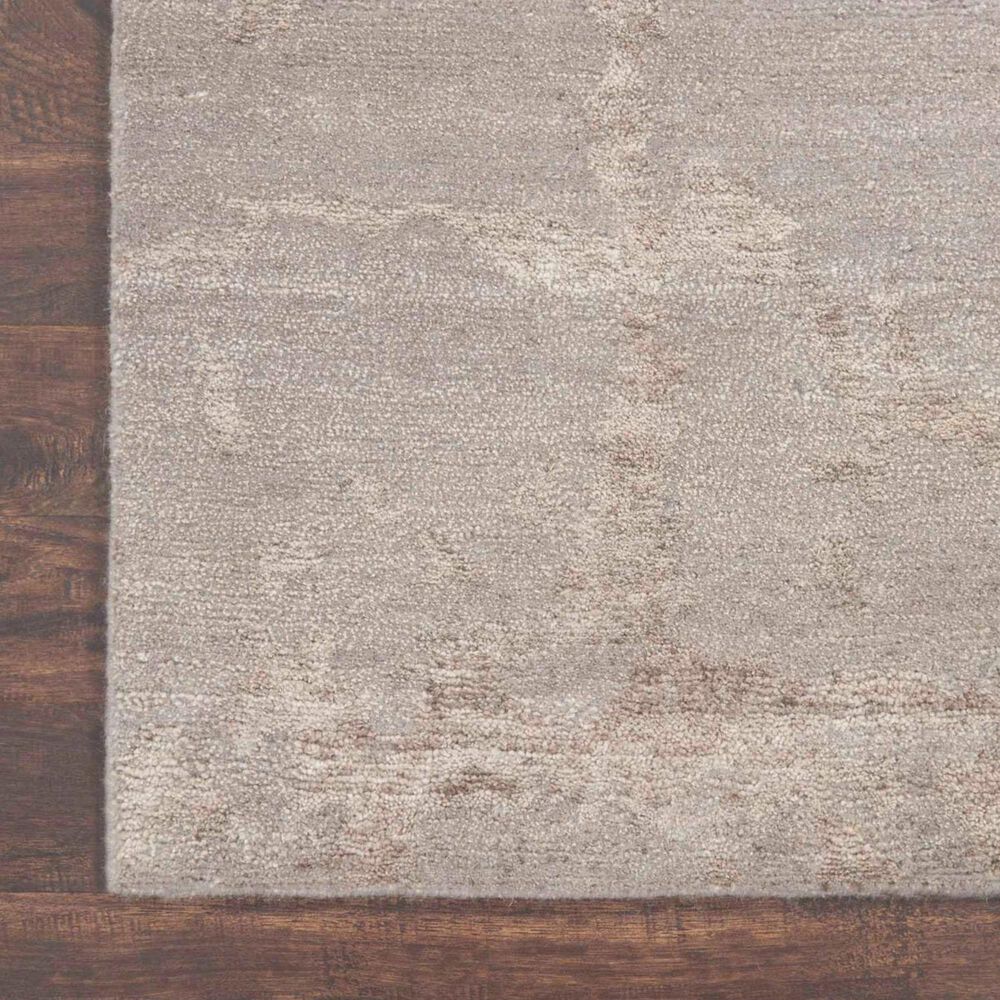 Nourison Silk Shadows 2&#39;3&quot; x 8&#39; Silver Runner, , large