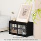HOMLUX 3-Tier Storage Cabinet with Adjustable Shelves in Black, , large