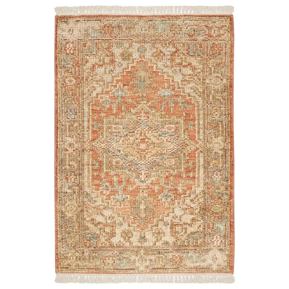 Nourison Heritage Vine HTV06 Rust 2" x 3" Area Rug, , large