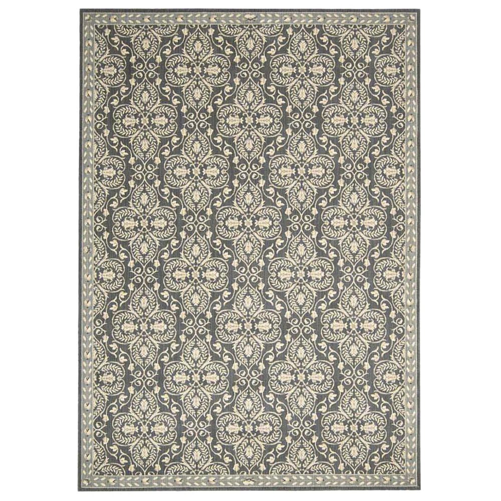 Nourison Riviera RI01 5'3" x 7'5" Graphite Area Rug, , large