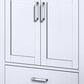 Lexora Home Jacques 30" Single Bathroom Vanity in Navy Blue with 2 cm White Quartz Top, Rectangular Sink and 28" Mirror, , large