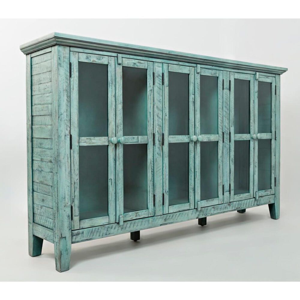 Waltham Rustic Shores 70&quot; Accent Cabinet in Surfside, , large