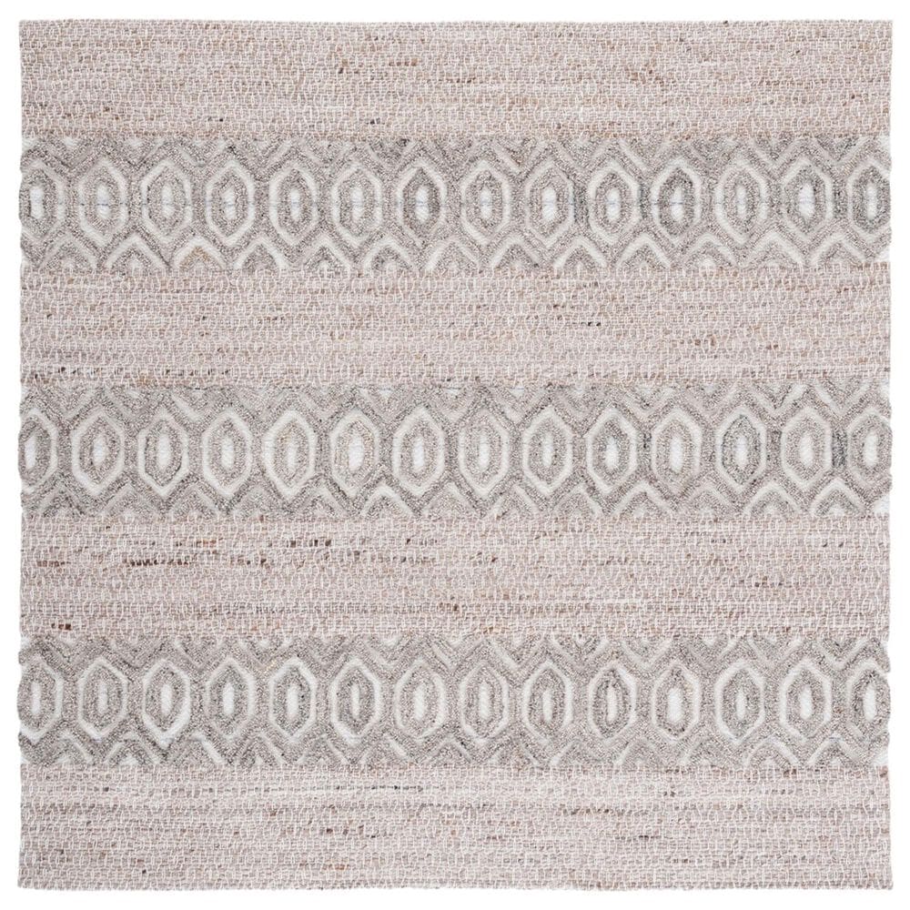 Safavieh Natura NAT610B 6" Square Beige and Ivory Area Rug, , large