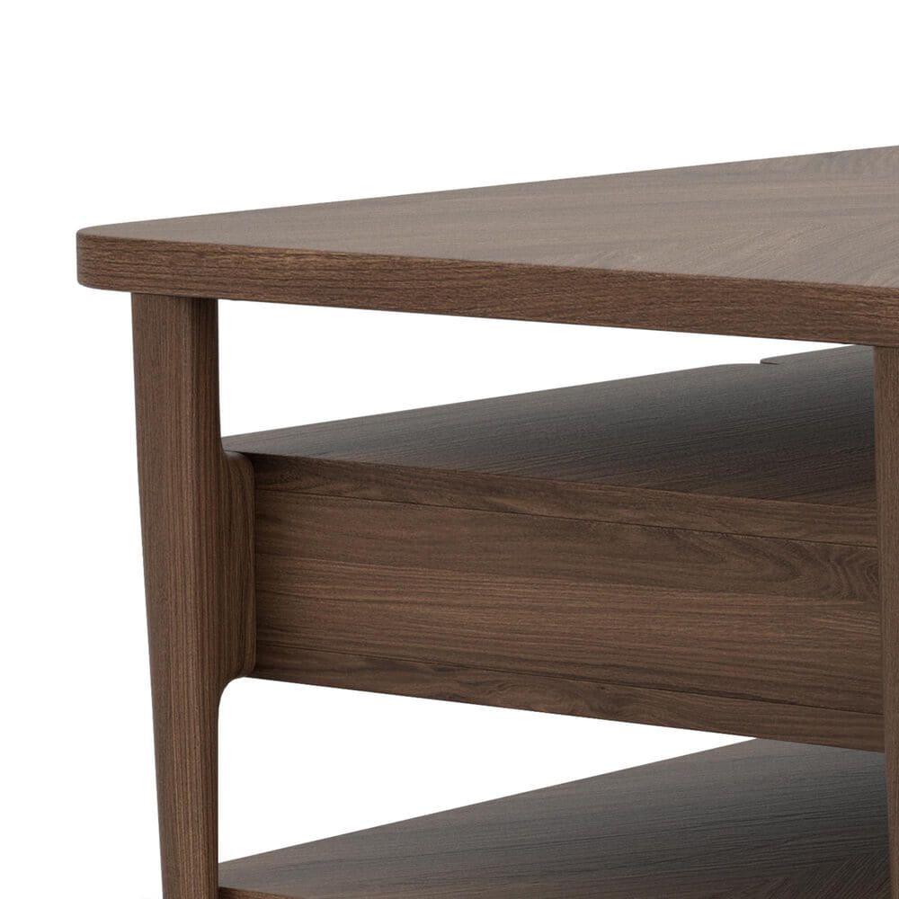 Riverside Furniture Delia 2-Drawer Cocktail Table in Nouveau Walnut, , large