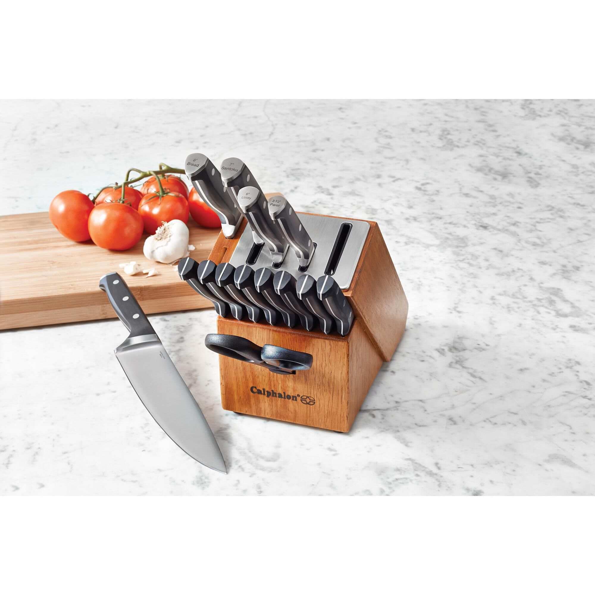 Calphalon knife shop set