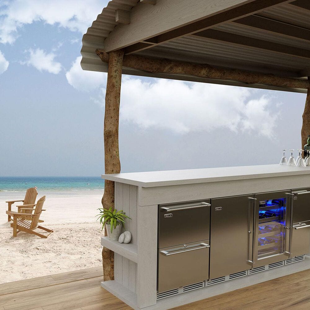 Perlick Marine Signature Series 4.8 Cu. Ft. Dual Zone Refrigerator and Freezer Drawers in Stainless Steel, , large