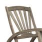 Hearth and Haven Sunview Outdoor Rocking Chair with Retractable Footrest in Grey, , large