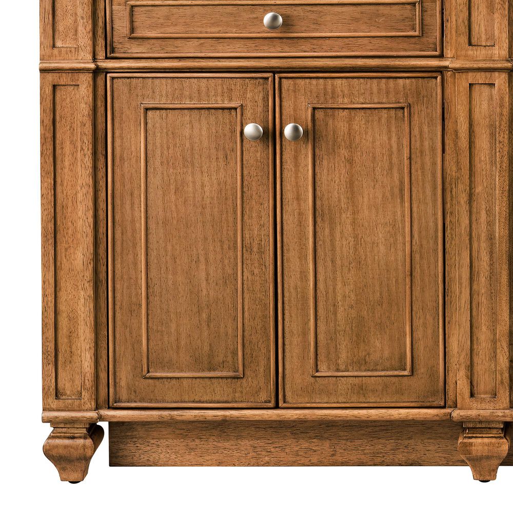 James Martin Bristol 72" Double Bathroom Vanity Cabinet in Saddle Brown, , large