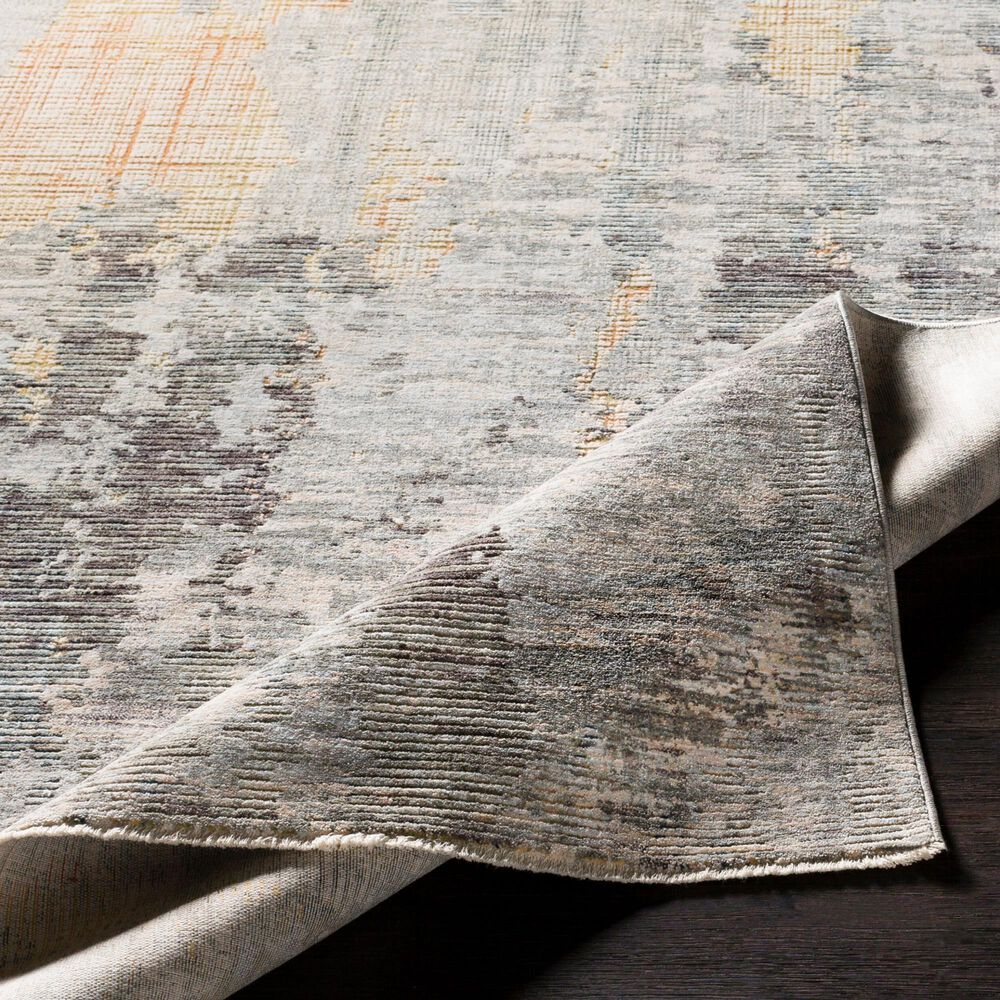 Surya Presidential Light Olive, Saffron, Orange, Ice Blue, Blue, Ivory, Wheat, Dusty Sage, Gray and Charcoal 11&#39;6&quot; x 15&#39;6&quot; Area Rug, , large