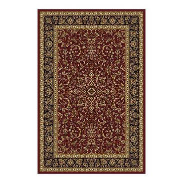 Radici USA Noble 1318 7"10" Round Burgundy Area Rug, , large