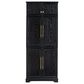 HOMLUX HOMLUX 78.2" Tall Farmhouse Kitchen Pantry Cabinet with 8 Door Shelves, Storage Cabinet with 4 Adjustable Shelves, Hidden Drawer, Wine Rack, Versatile Cupboard for Kitchen, Dining & Bathroom, Ash Black, , large
