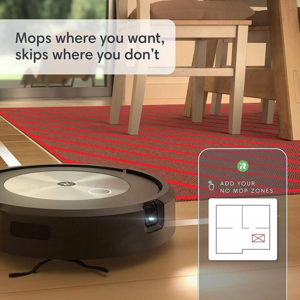 iRobot Roomba Combo j5+ Robot Vacuum and Mop in Graphite Shop NFM
