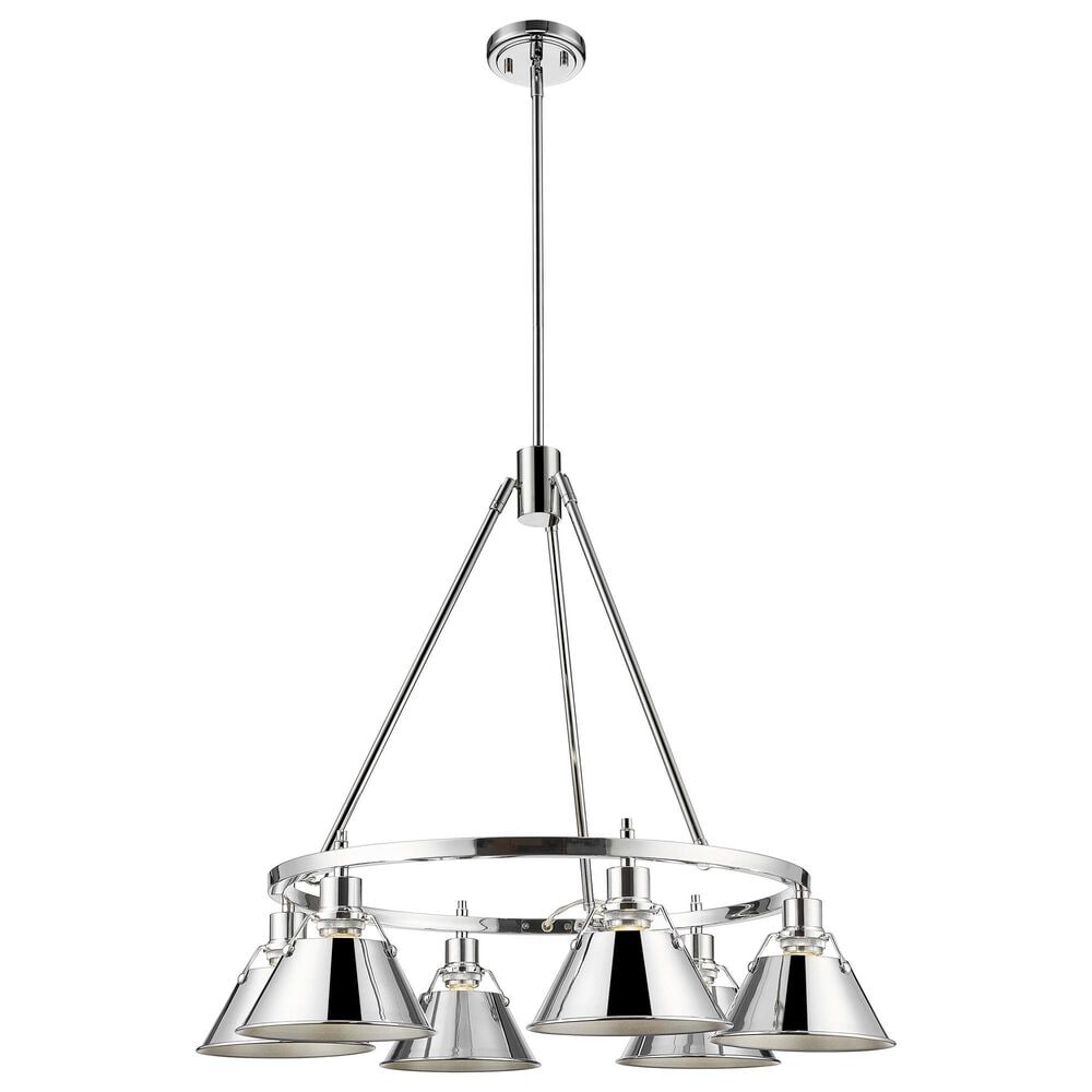 Golden Lighting Orwell 6-Light Chandelier in Chrome, , large