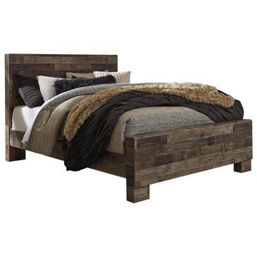 Ashley Derekson Queen Panel Bed in Two Tone Walnut and Gray, , large