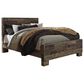 Ashley Derekson Queen Panel Bed in Two Tone Walnut and Gray, , large