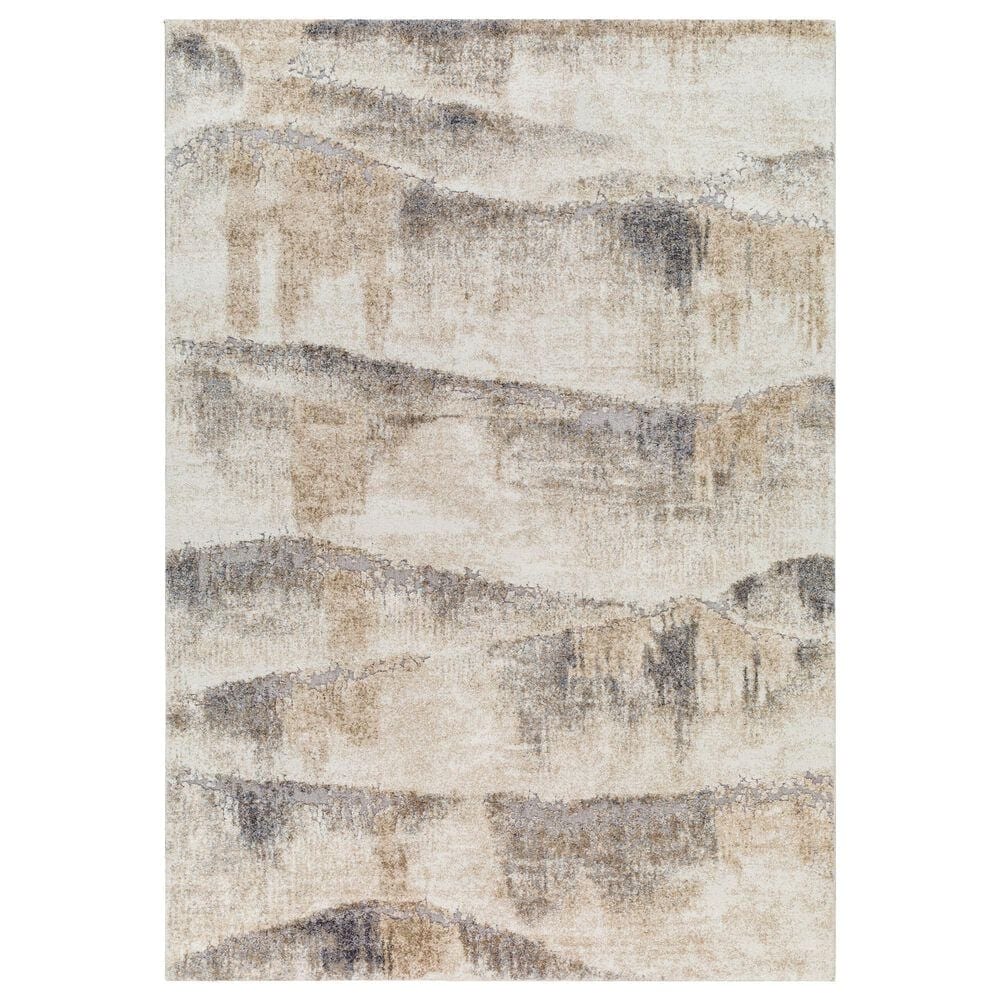 Surya Tuscany Ivory, Beige, Gray, Olive and Charcoal 2" x 2"11" Area Rug, , large