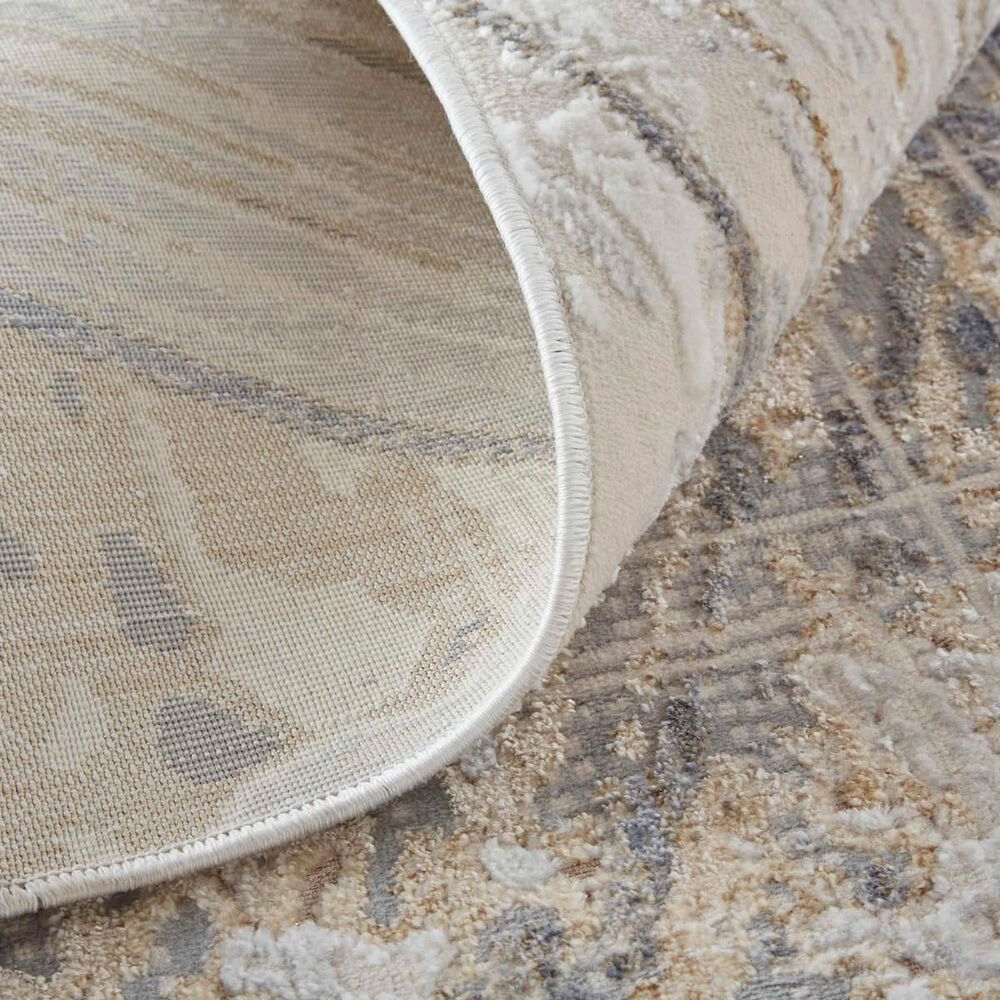 Feizy Laina 4&#39; x 6&#39; Gray and Beige Area Rug, , large