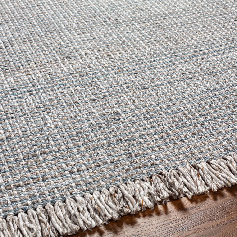 Surya Sara SRU-2300 8&#39; x 10&#39; Light Slate, Charcoal, Brown, Seafoam, Medium Gray, Teal, Pewter Area Rug, , large