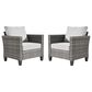 HOMLUX Patio Lounge Chair in Gray (Set of 2), , large