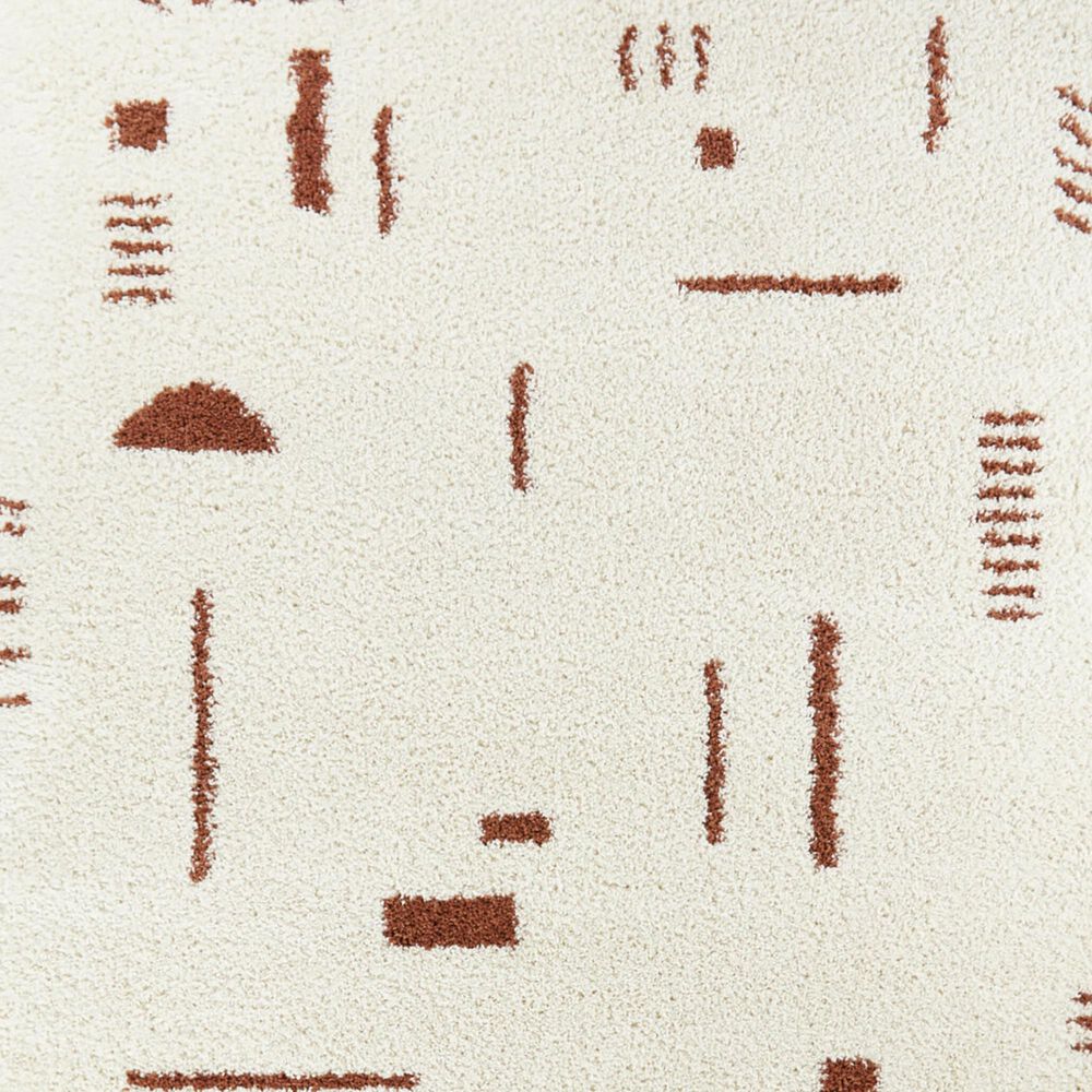 Balta Rugs Rupa 3090650 2&#39;2&quot; x 7&#39; White and Rust Runner, , large