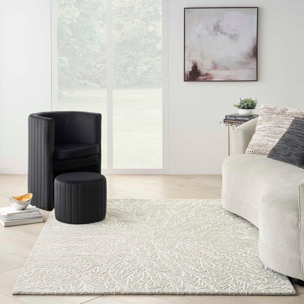 Nourison Ma30 Star Floral 7&#39;9&quot; x 9&#39;9&quot; Ivory Area Rug, , large