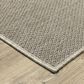 Oriental Weavers Caicos CA07A 1"10" x 7"6" Grey Runner, , large