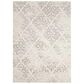 Nourison Damask DAS03 8" x 10" Ivory Area Rug, , large