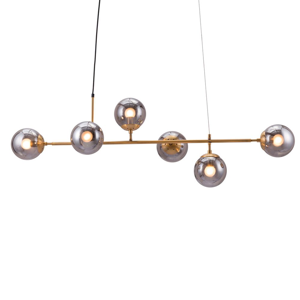 Zuo Modern Gisela Ceiling Lamp in Brass, , large