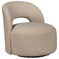 Interlochen Armless Swivel Accent Chair in Sand, , large