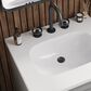 Kohler Quo 24" Single Bathroom Vanity in White with 3 cm Pure White Quartz Top and Oval Sink, , large