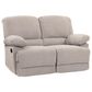 CorLiving Lea Reclining 2-Piece Set with Cupholders in Beige Fabric, , large
