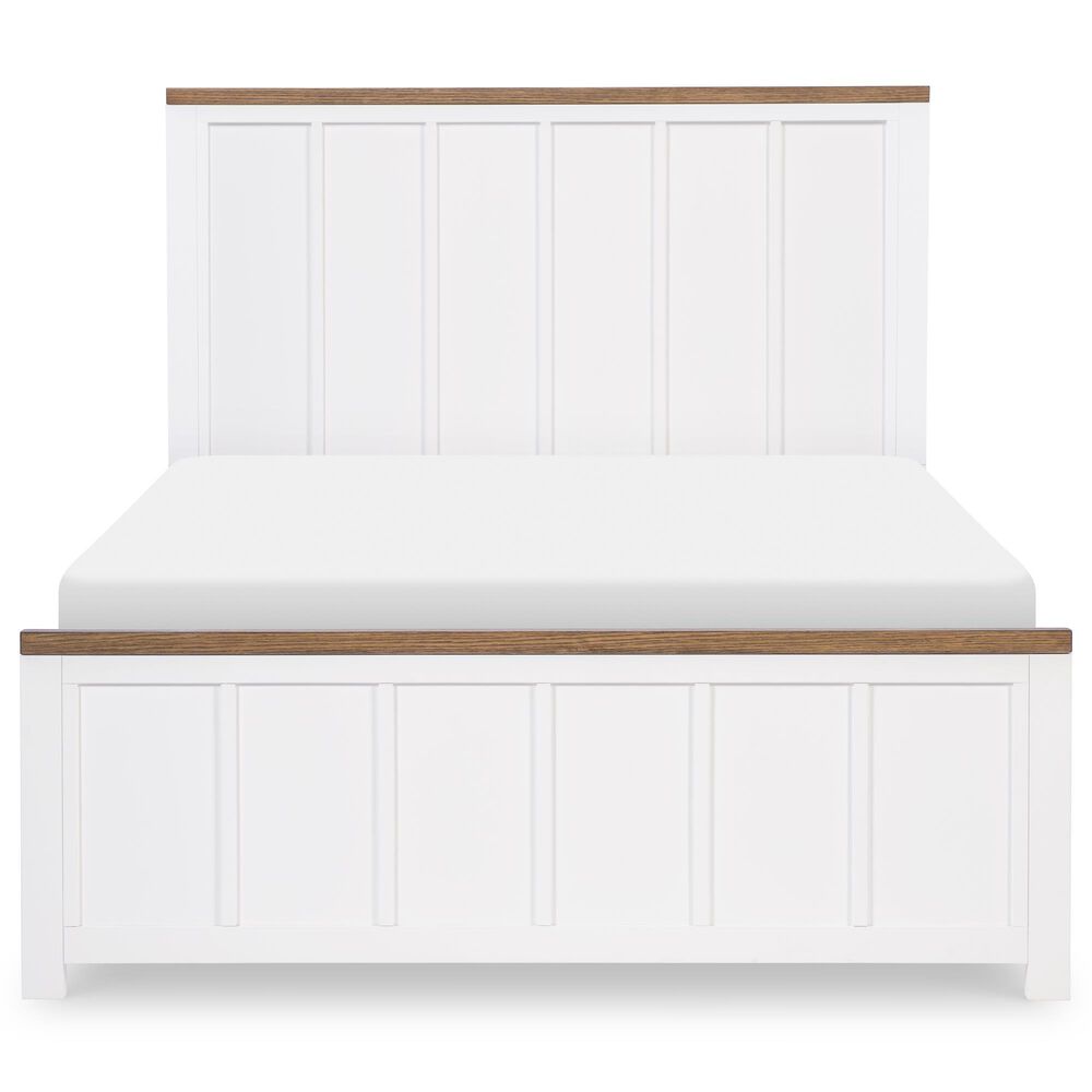Legacy Classic Dutton 4-Piece Full Bedroom Set in Natural White, Toasted Coconut and Aged Black, , large