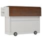 HOMLUX 54" Kitchen Island with Drop Leaf in White, , large