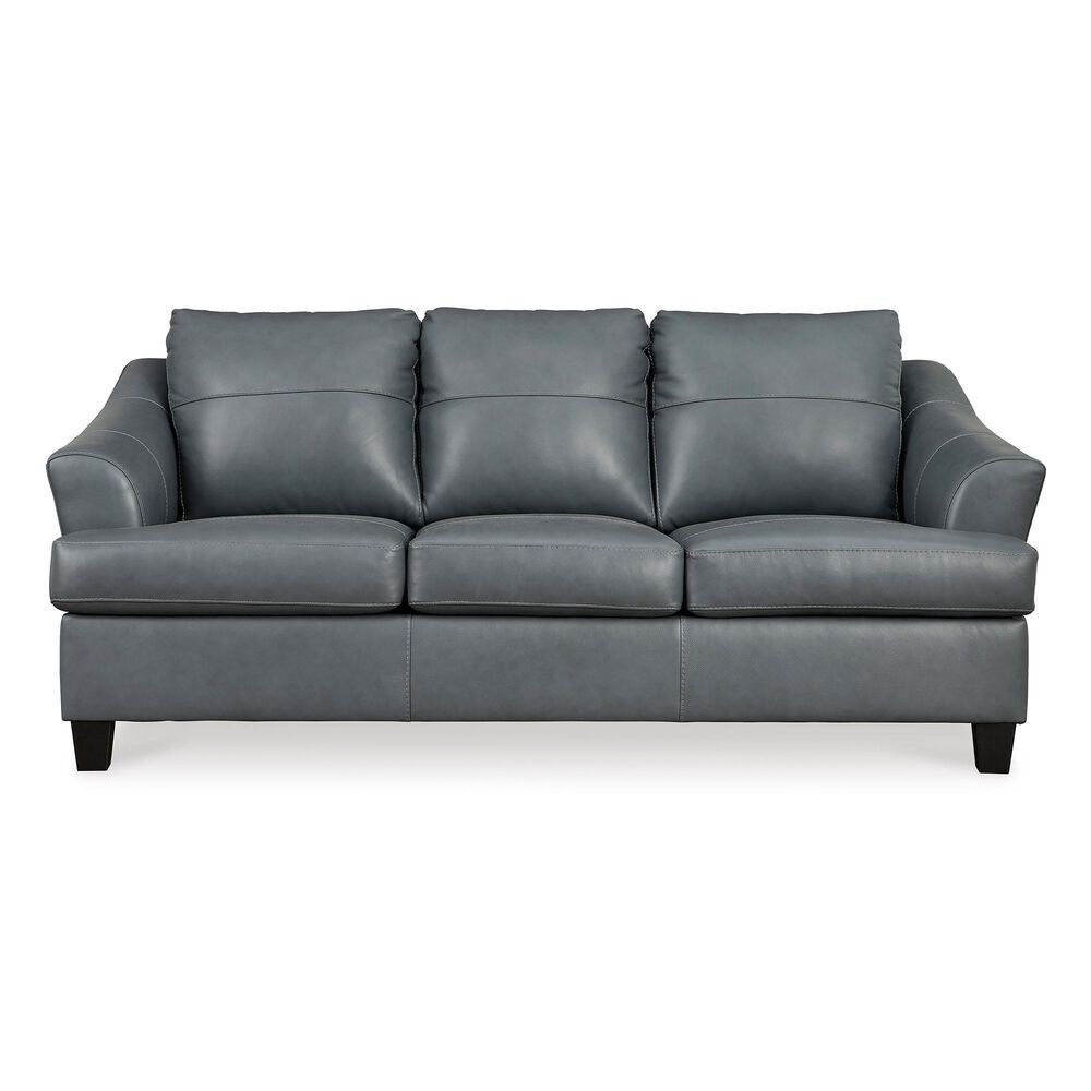 Ashley Genoa Leather Sofa and Loveseat in Steel, , large